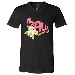 Pray For Maui Hawaii Strong V-Neck T-Shirt