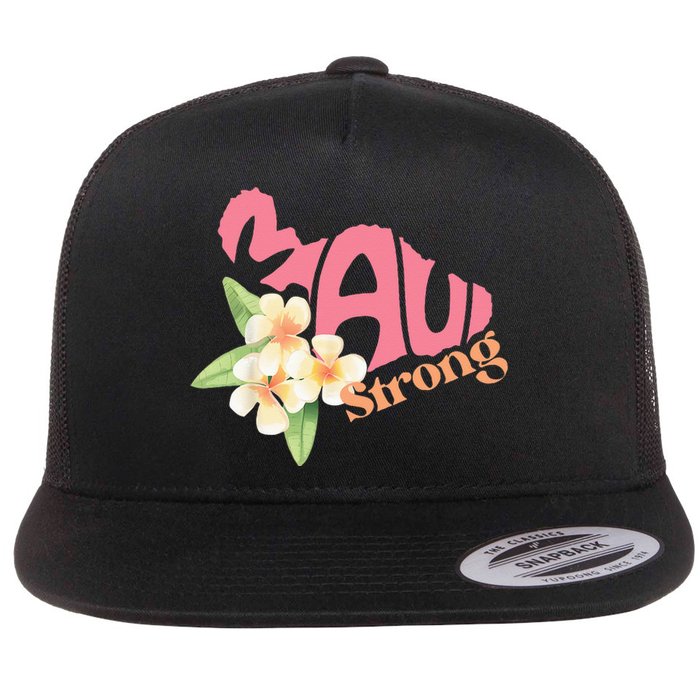 Pray For Maui Hawaii Strong Flat Bill Trucker Hat