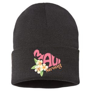 Pray For Maui Hawaii Strong Sustainable Knit Beanie