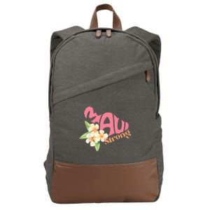 Pray For Maui Hawaii Strong Cotton Canvas Backpack