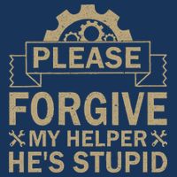 Please Forgive My Helper HeS Stupid Funny Saying 16 in Basic Backpack