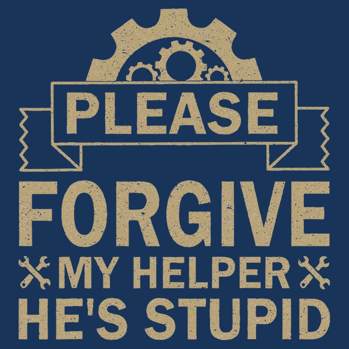 Please Forgive My Helper HeS Stupid Funny Saying 16 in Basic Backpack