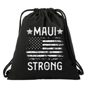 Pray For Maui Hawaii Strong Drawstring Bag