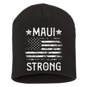 Pray For Maui Hawaii Strong Short Acrylic Beanie