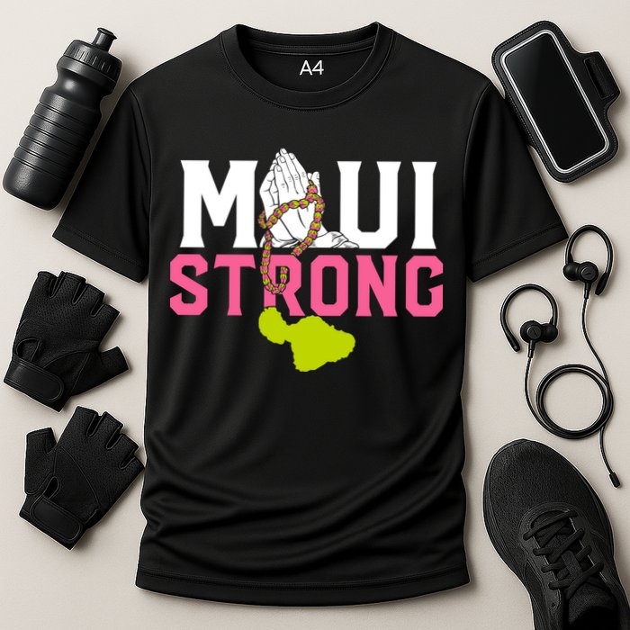 Pray For Maui Hawaii Strong Cooling Performance Crew T-Shirt