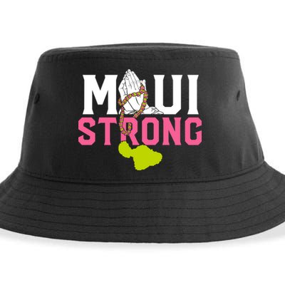 Pray For Maui Hawaii Strong Sustainable Bucket Hat