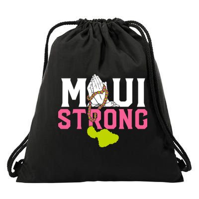 Pray For Maui Hawaii Strong Drawstring Bag