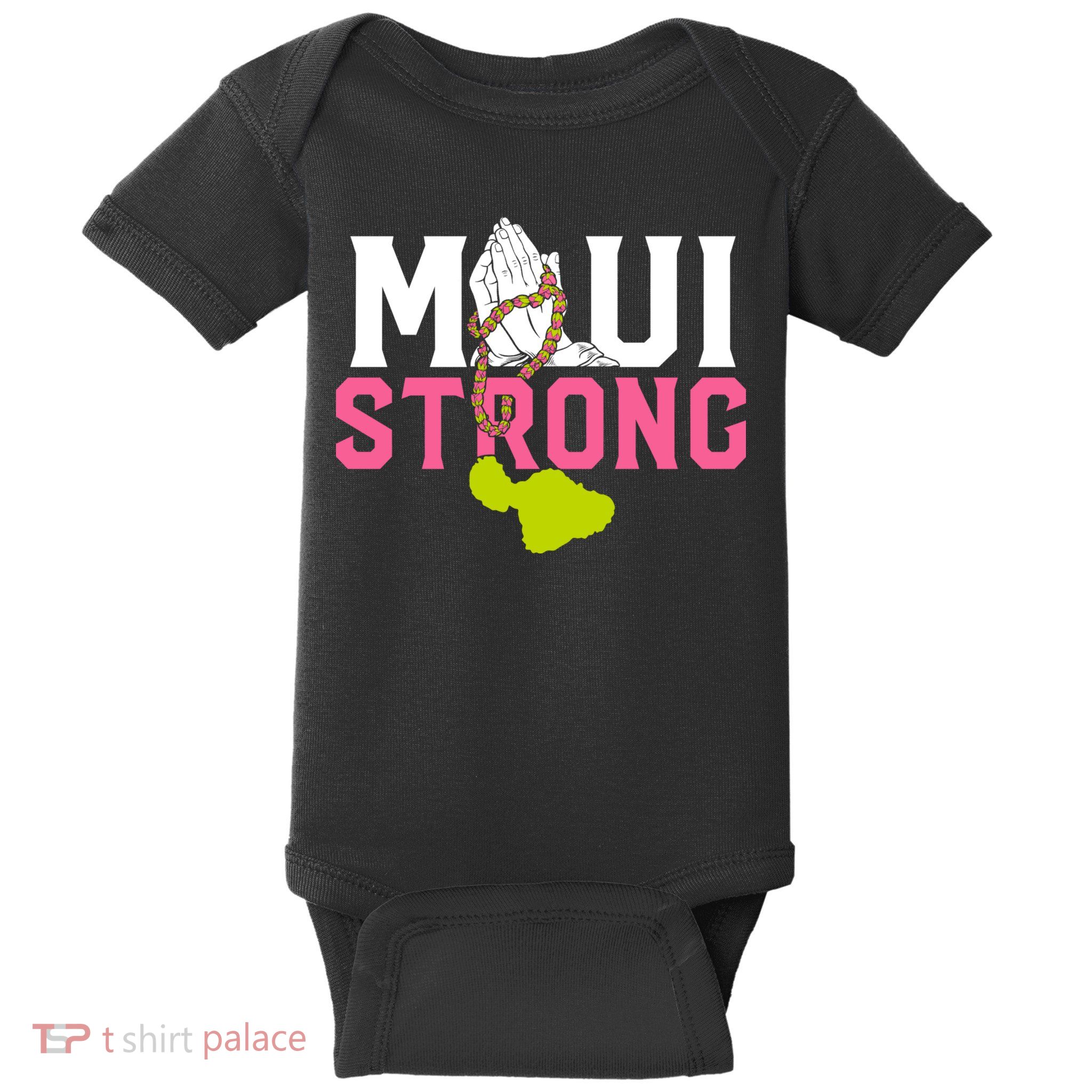 Pray For Maui Hawaii Strong Baby Bodysuit