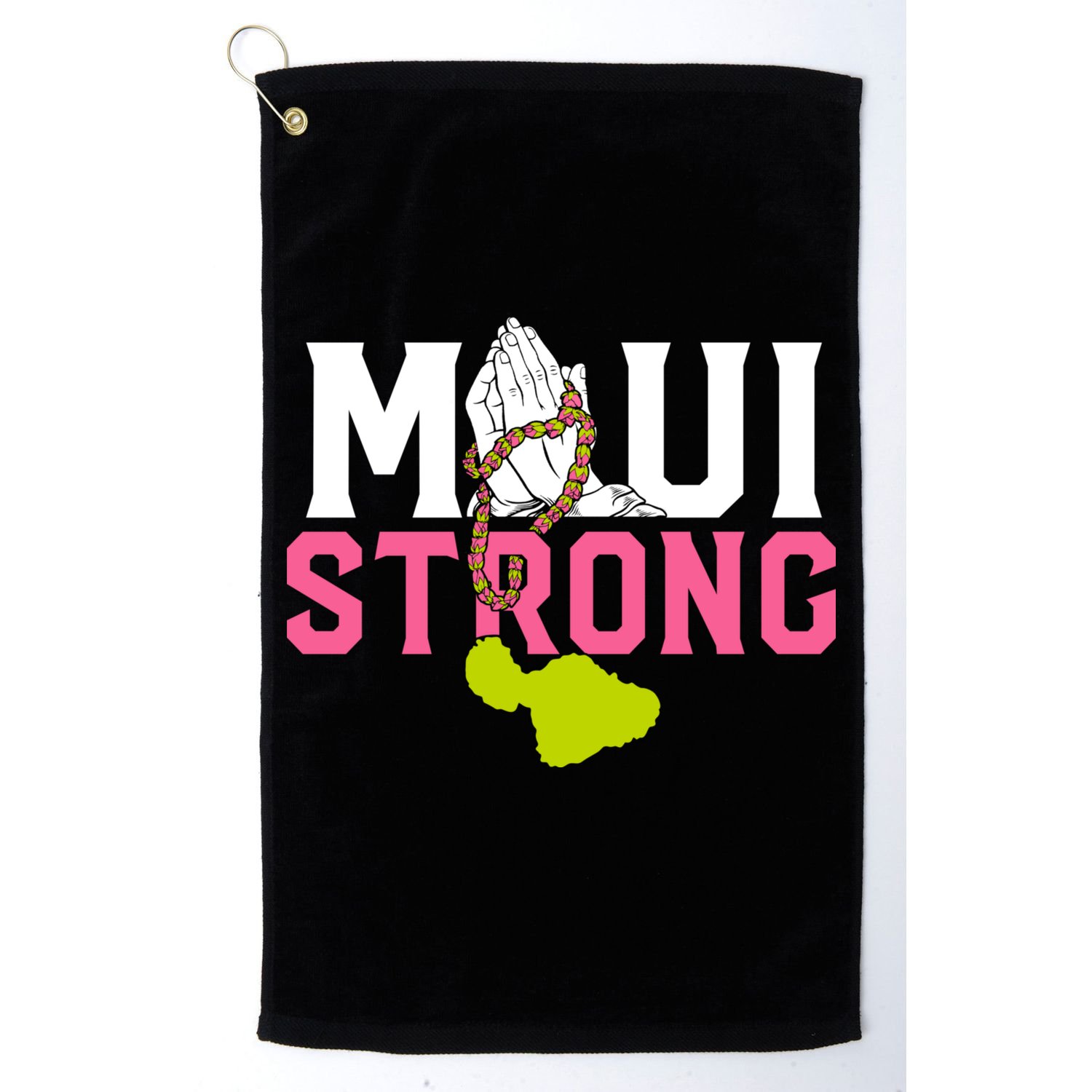 Pray For Maui Hawaii Strong Golf Towel