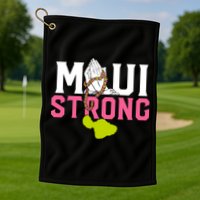 Pray For Maui Hawaii Strong Golf Towel