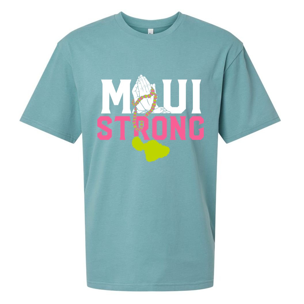 Pray For Maui Hawaii Strong Sueded Cloud Jersey T-Shirt
