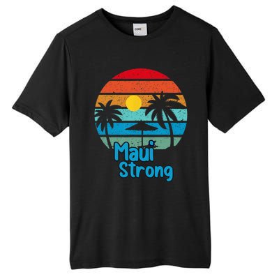 Pray For Maui Hawaii Strong Tall Fusion ChromaSoft Performance T-Shirt