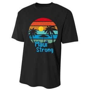 Pray For Maui Hawaii Strong Performance Sprint T-Shirt