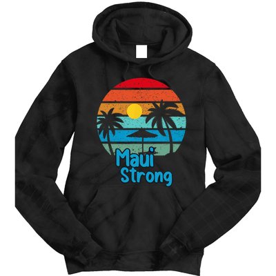 Pray For Maui Hawaii Strong Tie Dye Hoodie