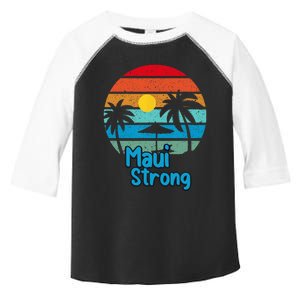 Pray For Maui Hawaii Strong Toddler Fine Jersey T-Shirt