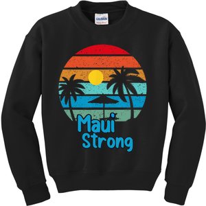 Pray For Maui Hawaii Strong Kids Sweatshirt