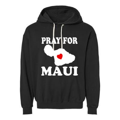 Pray For Maui Hawaii Wildflower Support Men Women Garment-Dyed Fleece Hoodie