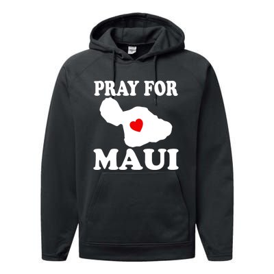 Pray For Maui Hawaii Wildflower Support Men Women Performance Fleece Hoodie