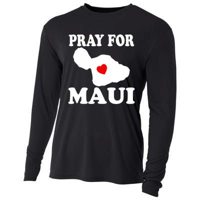 Pray For Maui Hawaii Wildflower Support Men Women Cooling Performance Long Sleeve Crew