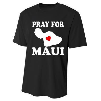 Pray For Maui Hawaii Wildflower Support Men Women Performance Sprint T-Shirt