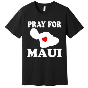 Pray For Maui Hawaii Wildflower Support Men Women Premium T-Shirt