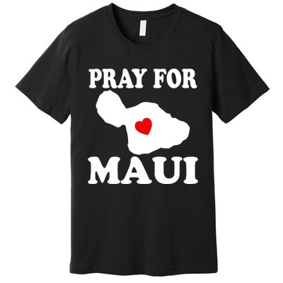 Pray For Maui Hawaii Wildflower Support Men Women Premium T-Shirt