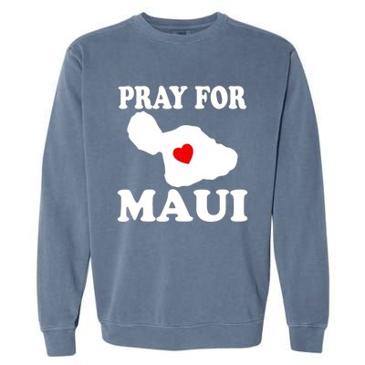 Pray For Maui Hawaii Wildflower Support Men Women Garment-Dyed Sweatshirt