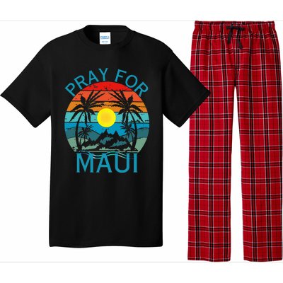 Pray For Maui Hawaii Wildflower Support Pajama Set