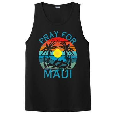 Pray For Maui Hawaii Wildflower Support PosiCharge Competitor Tank