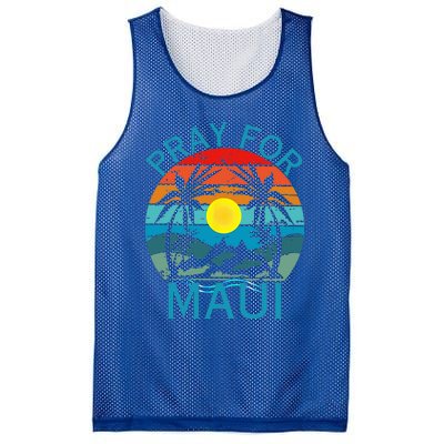 Pray For Maui Hawaii Wildflower Support Mesh Reversible Basketball Jersey Tank