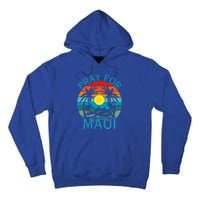 Pray For Maui Hawaii Wildflower Support Tall Hoodie