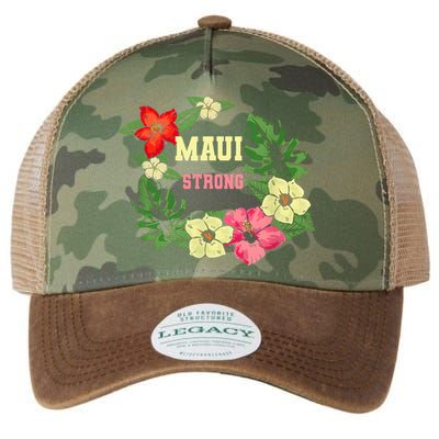 Pray For Maui Hawaii Strong Lahaina Hawaiian Floral Legacy Tie Dye Trucker Hat