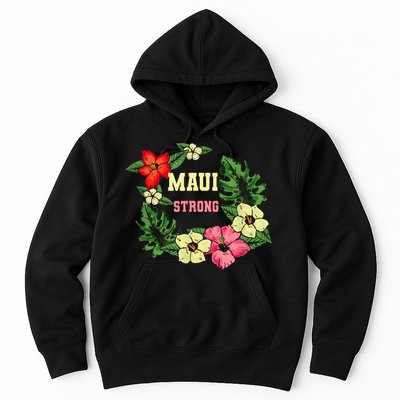 Pray For Maui Hawaii Strong Lahaina Hawaiian Floral Hoodie