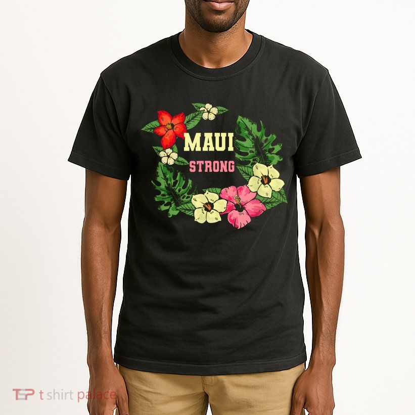 Pray For Maui Hawaii Strong Lahaina Hawaiian Floral Tall T-Shirt