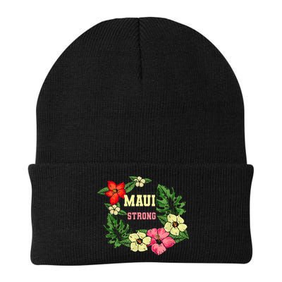Pray For Maui Hawaii Strong Lahaina Hawaiian Floral Beanie