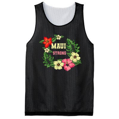 Pray For Maui Hawaii Strong Lahaina Hawaiian Floral Mesh Reversible Basketball Jersey Tank