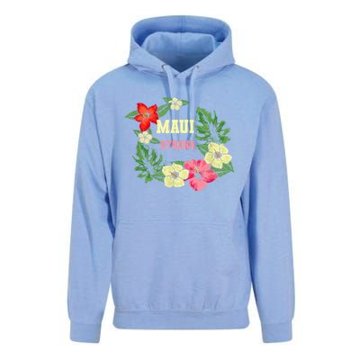 Pray For Maui Hawaii Strong Lahaina Hawaiian Floral Unisex Surf Hoodie