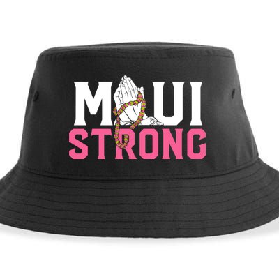 Pray For Maui Hawaii Strong Sustainable Bucket Hat