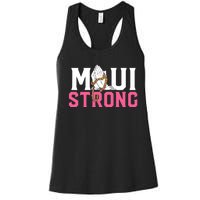 Pray For Maui Hawaii Strong Women's Racerback Tank