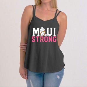 Pray For Maui Hawaii Strong Women's Strappy Tank