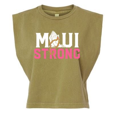 Pray For Maui Hawaii Strong Garment-Dyed Women's Muscle Tee