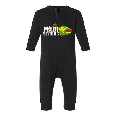 Pray For Maui Hawaii Strong Infant Fleece One Piece