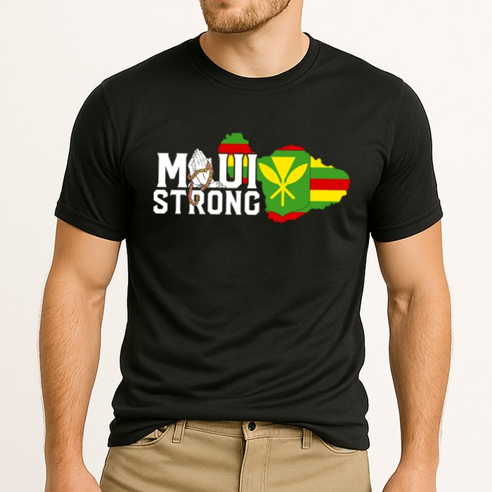 Pray For Maui Hawaii Strong Cooling Performance Crew T-Shirt