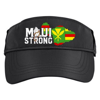 Pray For Maui Hawaii Strong Adult Drive Performance Visor
