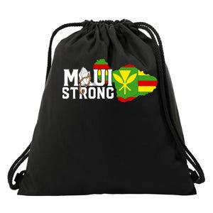 Pray For Maui Hawaii Strong Drawstring Bag