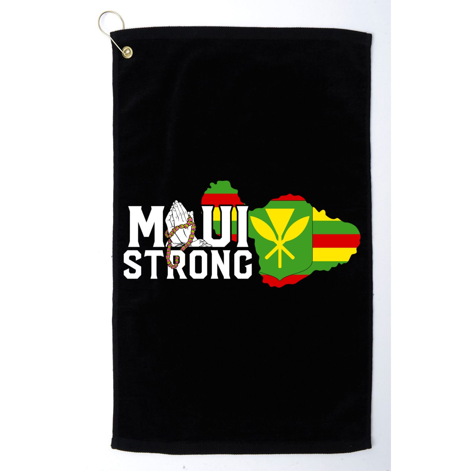 Pray For Maui Hawaii Strong Golf Towel