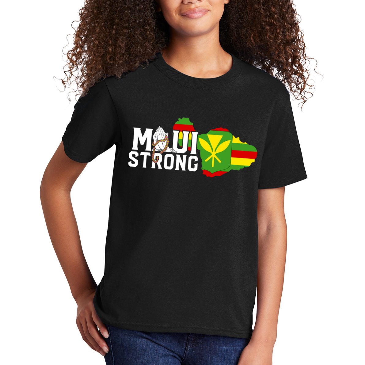 Pray For Maui Hawaii Strong Kids T-Shirt