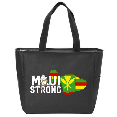 Pray For Maui Hawaii Strong Zip Tote Bag