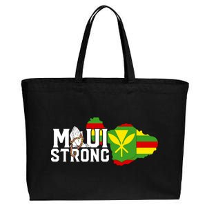 Pray For Maui Hawaii Strong Cotton Canvas Jumbo Tote