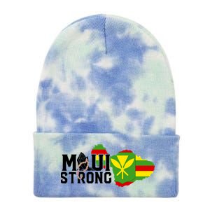 Pray For Maui Hawaii Strong Tie Dye 12in Knit Beanie